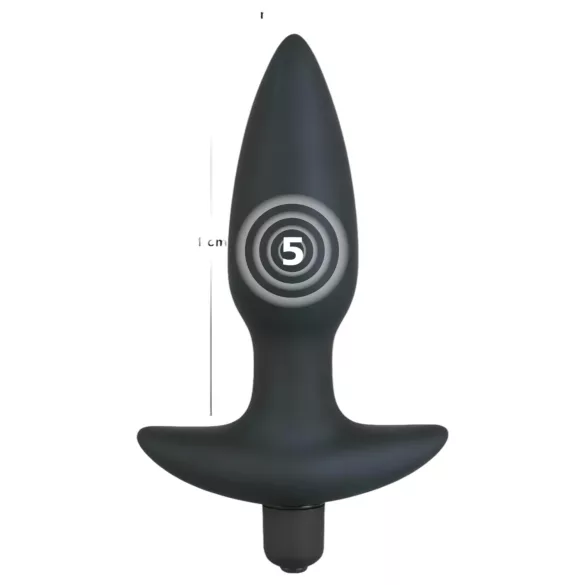 Black Velvets anál plug vibrátor - közepes
