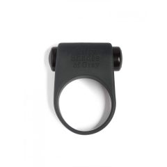   A szürke ötven árnyalata - szilikon vibrációs péniszgyűrű (fekete)