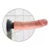King Cock 9 tapadókorongos vibrátor (23 cm, natúr)