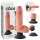 King Cock 7 tapadókorongos vibrátor (18 cm, natúr)