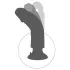 King Cock 7 tapadókorongos vibrátor (18 cm, natúr)