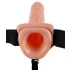 Pipedream - Fetish Strap-on 9 - felcsatolható vibrátor (testszínű)
