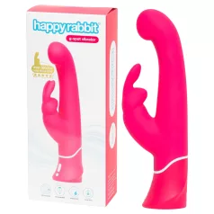   Happyrabbit G-spot - vízálló, csiklókaros vibrátor (pink)