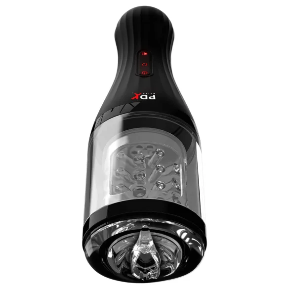 PDX Elite Rotobator - művagina (átlátszó-fekete)