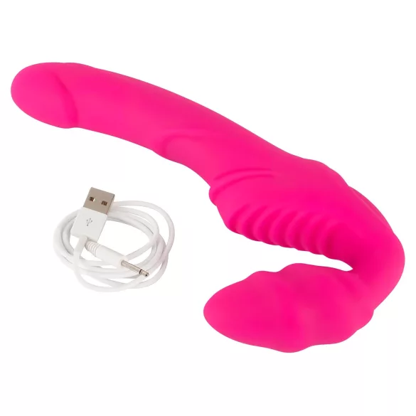 You2Toys - Double2Teaser - felcsatolható vibrátor tartópánt nélkül (pink)