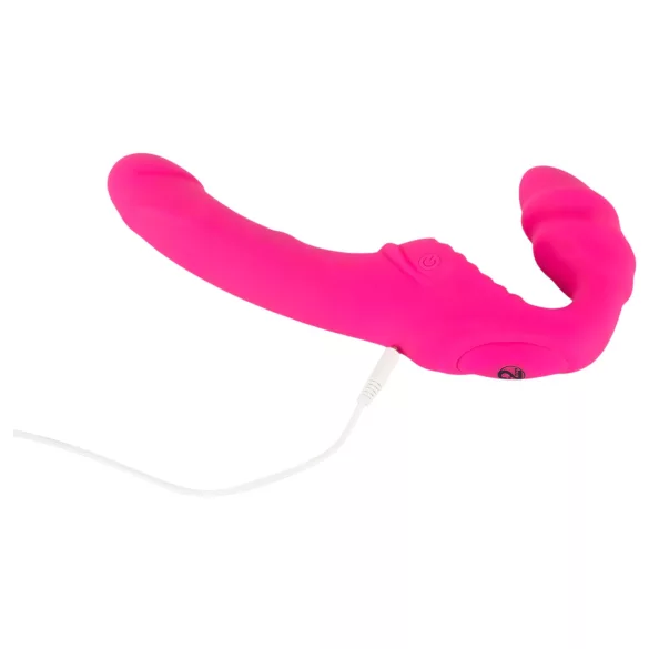 You2Toys - Double2Teaser - felcsatolható vibrátor tartópánt nélkül (pink)