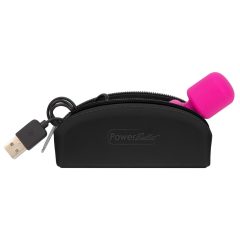   PalmPower Pocket Wand - akkus, mini masszírozó vibrátor (pink-fekete)