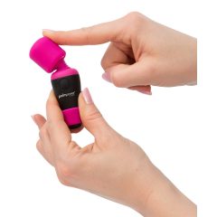   PalmPower Pocket Wand - akkus, mini masszírozó vibrátor (pink-fekete)