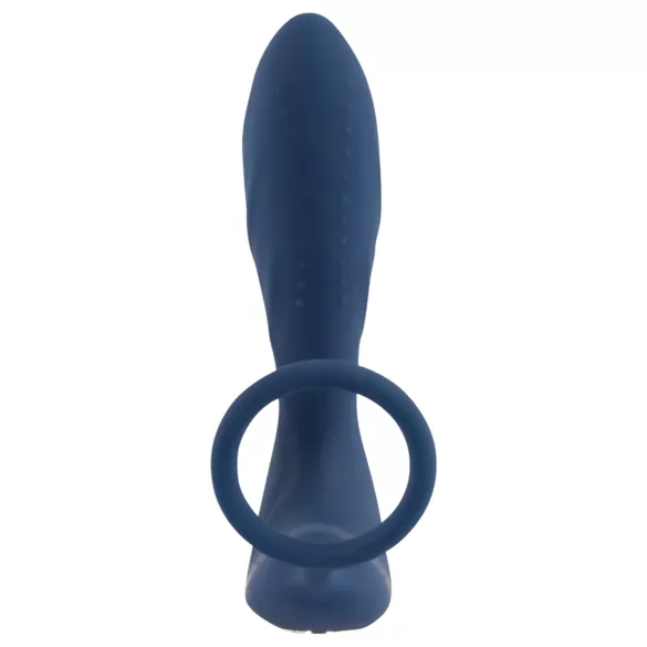 You2Toys Prostate Plug - anál vibrátor péniszgyűrűvel (kék)