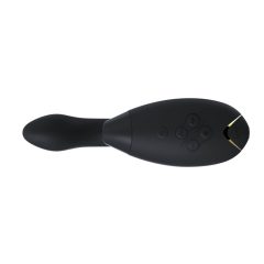   Womanizer Duo - vízálló G-pont vibrátor és csiklóizgató (fekete)
