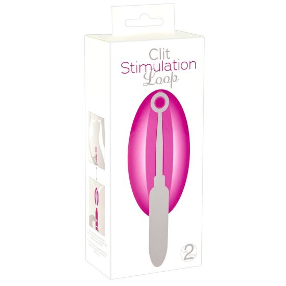 You2Toys Loop - fém csiklóvibrátor (ezüst-pink)