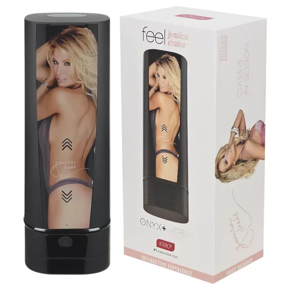 Kiiroo Onyx+ Jessica Drake - interaktív maszturbátor (fekete)