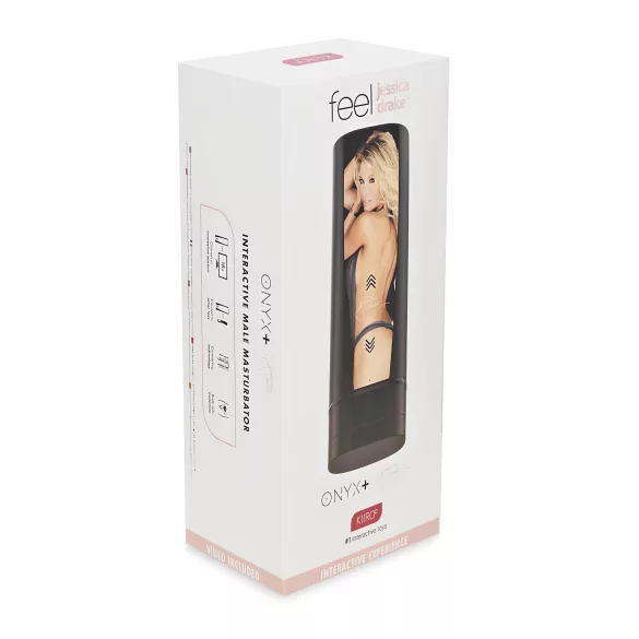 Kiiroo Onyx+ Jessica Drake - interaktív maszturbátor (fekete)
