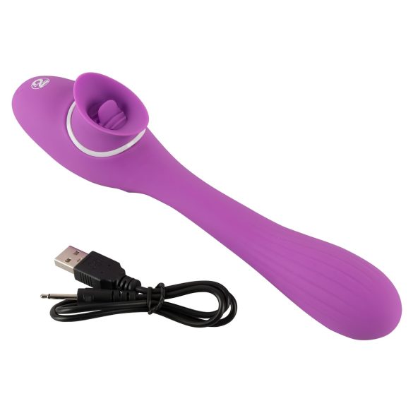 You2Toys 2 Function Vibe - akkus 2in1 vibrátor (lila)