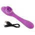 You2Toys 2 Function Vibe - akkus 2in1 vibrátor (lila)