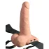 Pipedream - Fetish Strap-On 6 - felcsatolható, üreges vibrátor (testszínű)