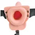 Pipedream - Fetish Strap-On 6 - felcsatolható, üreges vibrátor (testszínű)