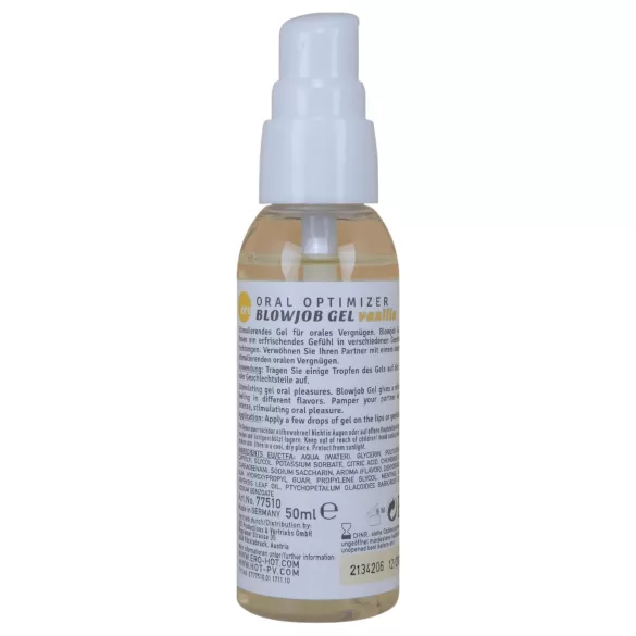 HOT - Blowjob Gel - orál síkosító gél - vanília (50 ml)