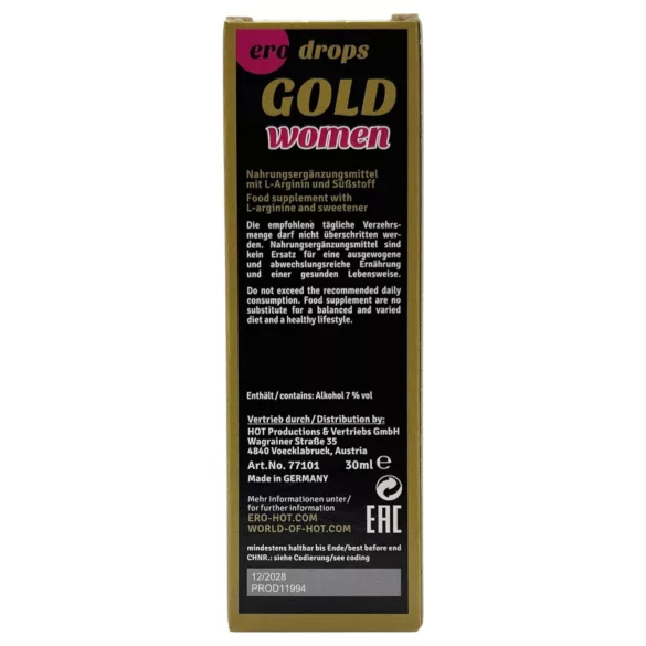 HOT Spanish Fly Gold Woman - vágyfokozó afrodiziákum cseppek (30 ml)