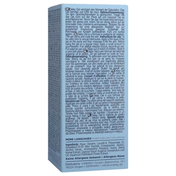 Mister Size - magömlést késleltető gél (50ml)