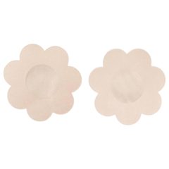   Cottelli Nipple Cover - virág mellbimbó tapasz - natúr (12db)
