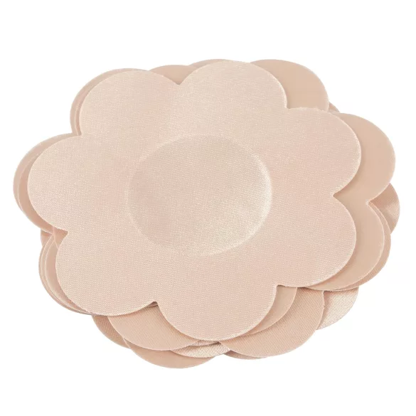Cottelli Nipple Cover - virág mellbimbó tapasz (natúr, 12 db)