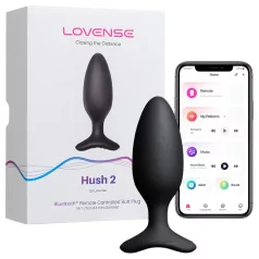   Lovense Hush 2 S - App-vezérelt análvibrátor (38 mm, fekete)