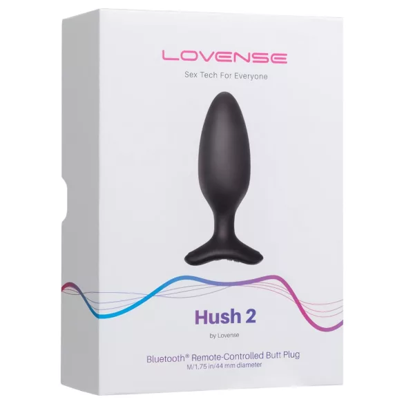 Lovense Hush 2 M - App-vezérelt análvibrátor (45 mm, fekete)