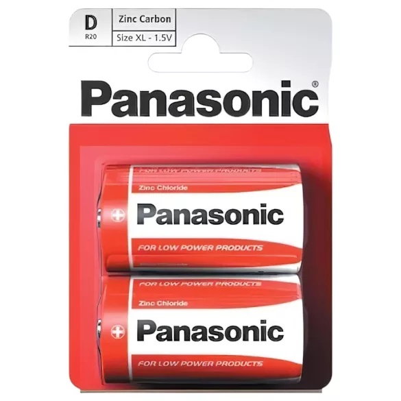 Tartós baby-elem R14 C - 1,5 V alkáli elem, 2 db. (Panasonic)