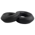 Pulselock Taur - dupla pénisz- és heregyűrű (fekete) - 20mm