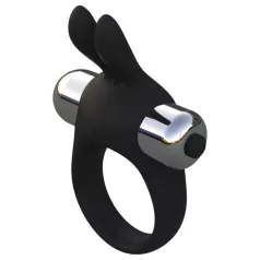   Pulselock Vantr - vibrációs nyuszis péniszgyűrű (fekete) - 30mm