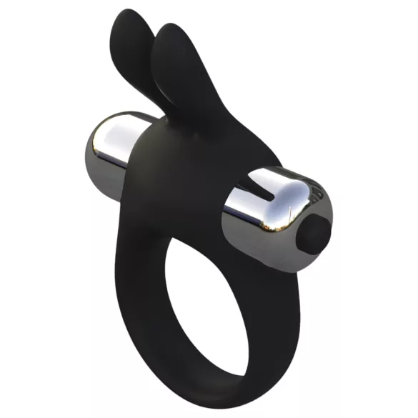 Pulselock Vantr - vibrációs nyuszis péniszgyűrű (fekete) - 30mm