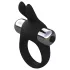 Pulselock Vantr - vibrációs nyuszis péniszgyűrű (fekete) - 30mm