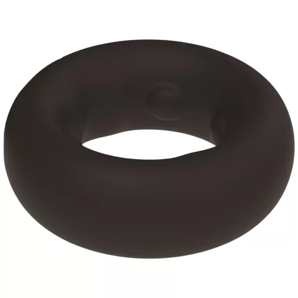 Pulselock Cocktura - pöttyös szilikon péniszgyűrű (fekete) - 27mm