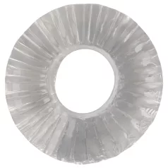   Pulselock Cocktura - bordázott TPE péniszgyűrű (átlátszó) - 19mm