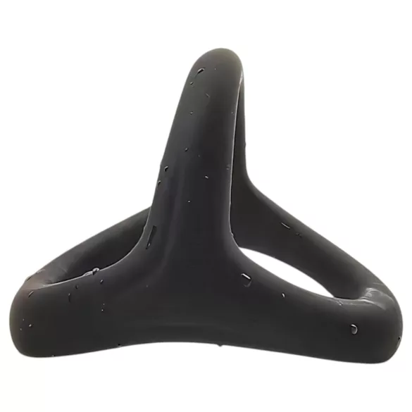 Pulselock Taur - Y-formájú pénisz- és heregyűrű (fekete) - S