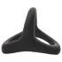 Pulselock Taur - Y-formájú pénisz- és heregyűrű (fekete) - S