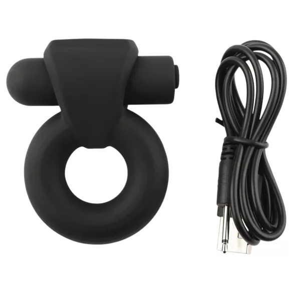 Pulselock Vantr - akkus vibrációs péniszgyűrű (fekete) - 25mm