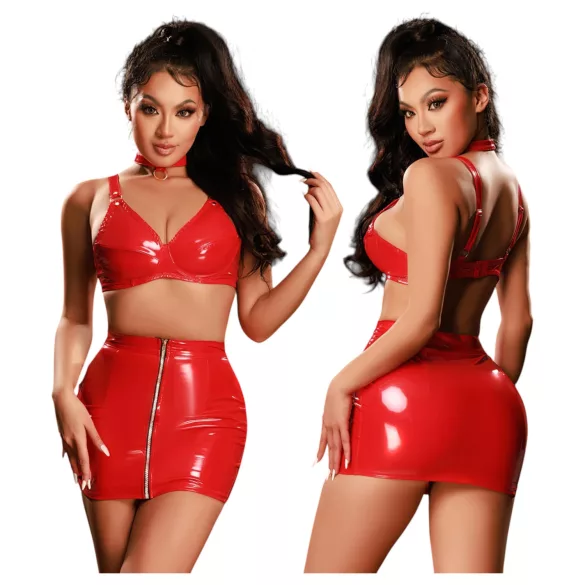 JSY 033 - piros babydoll szett (L-XL)