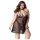 JSY 066 - fekete babydoll szett (XL-2XL)