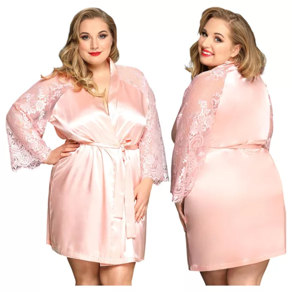JSY 067 - rózsaszín babydoll szett (XL-2XL)
