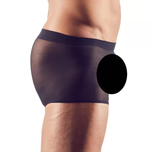 Svenjoyment - 2 részes fekete átlátszó boxer szett (S-L)