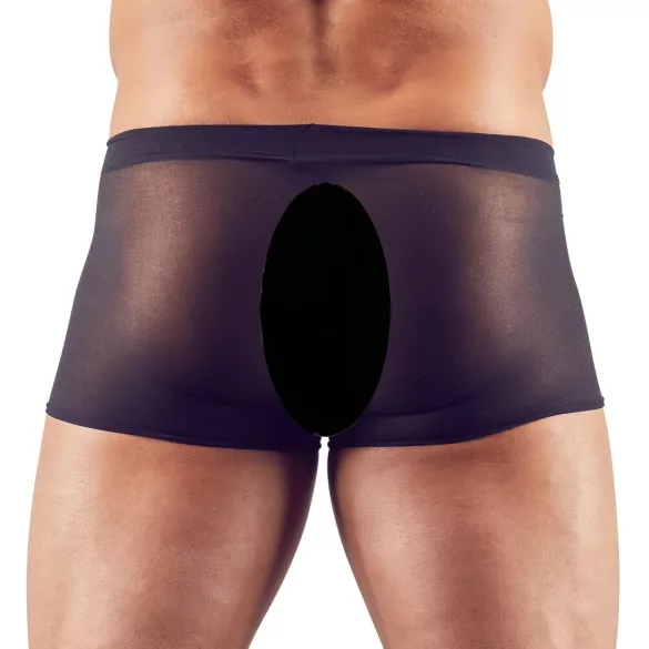 Svenjoyment - 2 részes fekete átlátszó boxer szett (S-L)