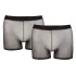 Svenjoyment - 2 részes fekete átlátszó boxer szett (S-L)