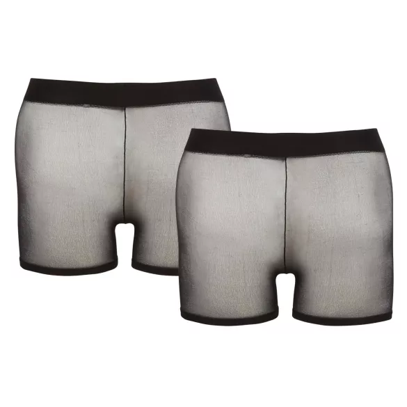Svenjoyment - 2 részes fekete átlátszó boxer szett (S-L)