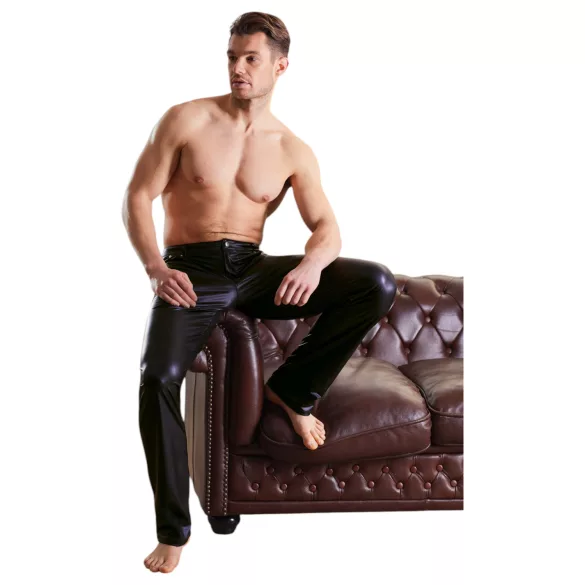 NEK - fényes hatású nadrág (fekete)