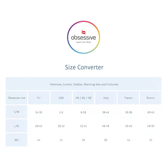 Obsessive 818-SEG-1 - strasszos fehérnemű szett (fekete)