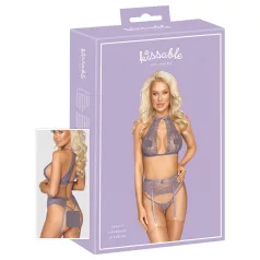 Kissable - csipkés szexi fehérnemű szett nőknek (lila)
