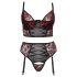 Cottelli Plus Size - melltartó szett (piros)