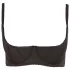 Cottelli Plus Size - merevített push-up melltartó (fekete)